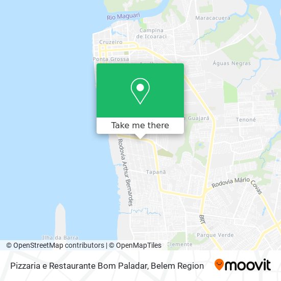 Mapa Pizzaria e Restaurante Bom Paladar