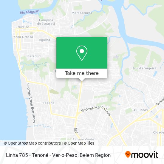Linha 785 - Tenoné - Ver-o-Peso map