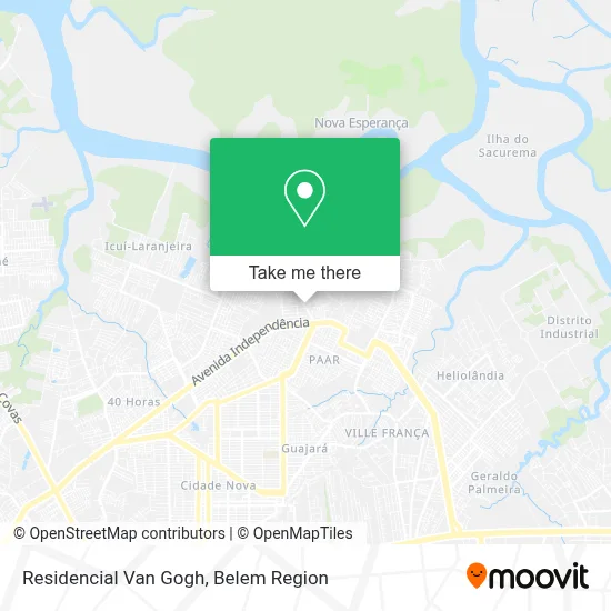 Residencial Van Gogh map