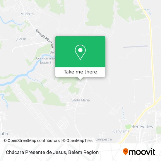 Mapa Chácara Presente de Jesus