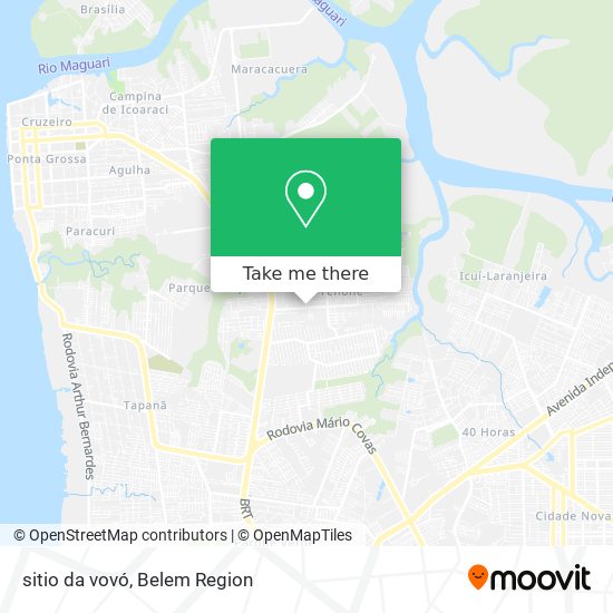 sitio da vovó map