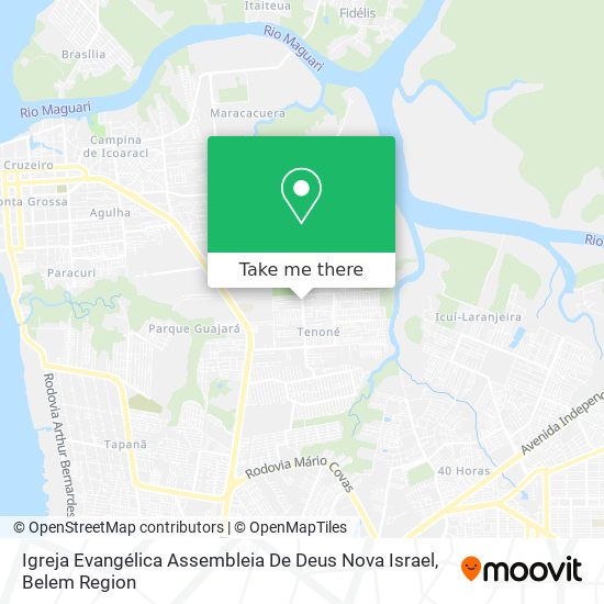 Mapa Igreja Evangélica Assembleia De Deus Nova Israel