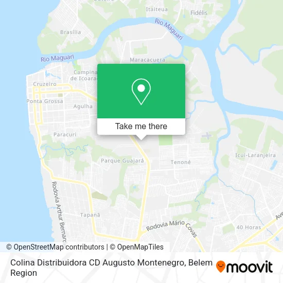 Colina Distribuidora CD Augusto Montenegro map