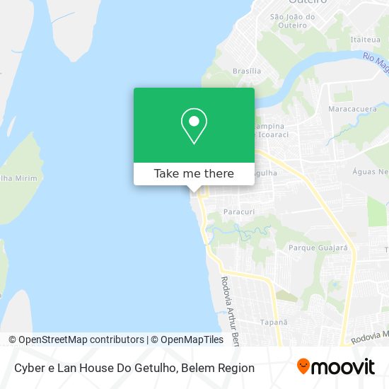 Cyber e Lan House Do Getulho map