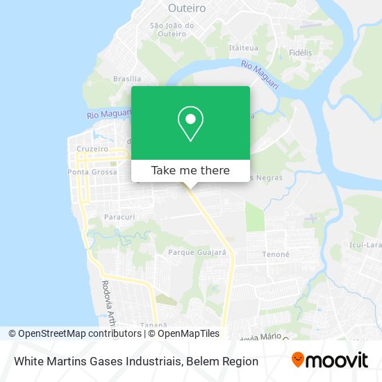 White Martins Gases Industriais map