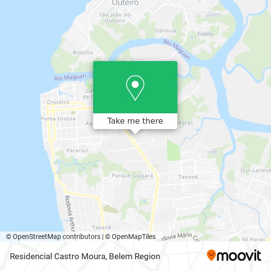 Mapa Residencial Castro Moura