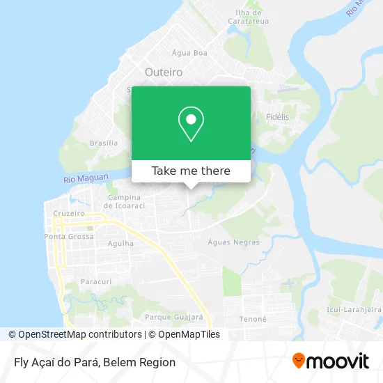 Fly Açaí do Pará map