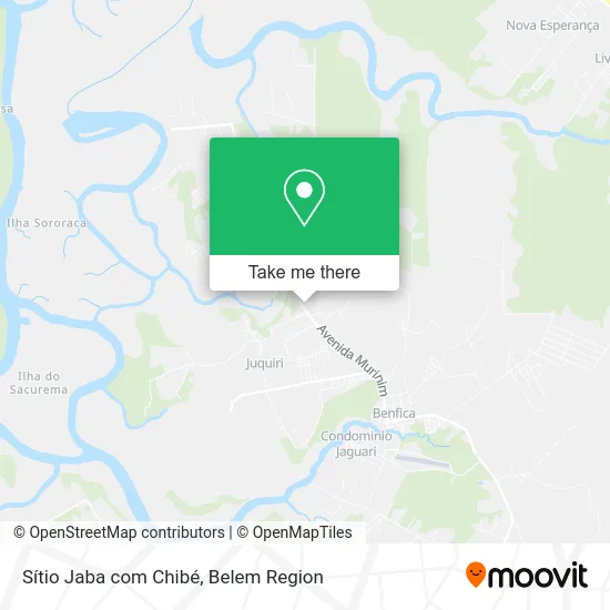 Sítio Jaba com Chibé map