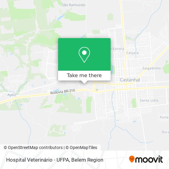 Hospital Veterinário - UFPA map