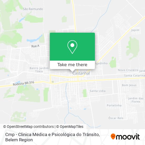 Mapa Cmp - Clinica Médica e Psicológica do Trânsito