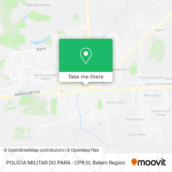 POLÍCIA MILITAR DO PARÁ - CPR III map