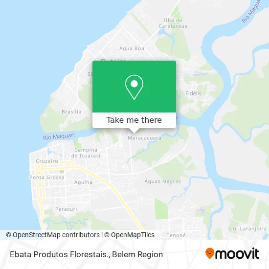 Ebata Produtos Florestais. map