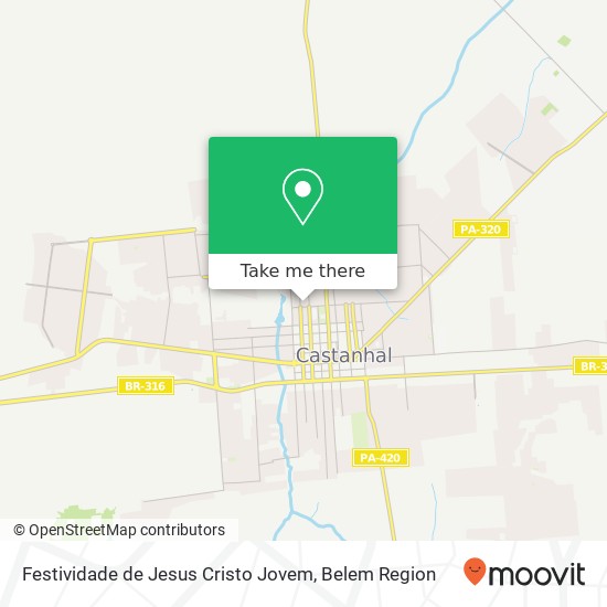 Mapa Festividade de Jesus Cristo Jovem