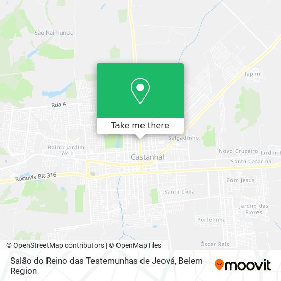 Salão do Reino das Testemunhas de Jeová map