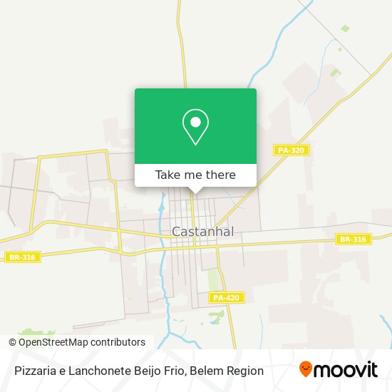 Pizzaria e Lanchonete Beijo Frio map