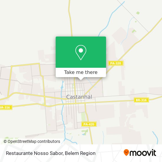 Mapa Restaurante Nosso Sabor