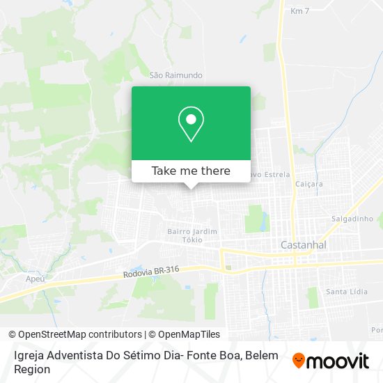 Igreja Adventista Do Sétimo Dia- Fonte Boa map