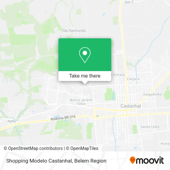 Shopping Modelo Castanhal map