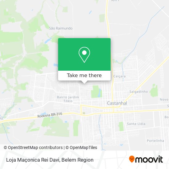 Loja Maçonica Rei Davi map