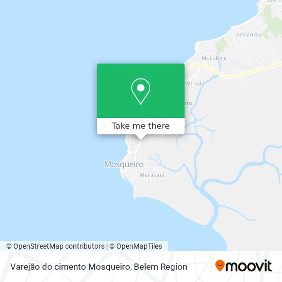 Varejão do cimento Mosqueiro map