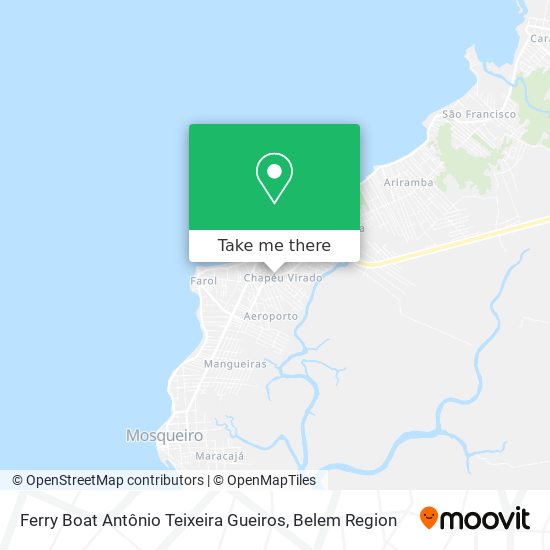 Mapa Ferry Boat Antônio Teixeira Gueiros