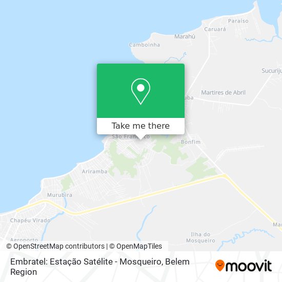 Embratel: Estação Satélite - Mosqueiro map