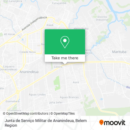 Junta de Serviço Militar de Ananindeua map