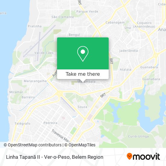 Linha Tapanã II - Ver-o-Peso map