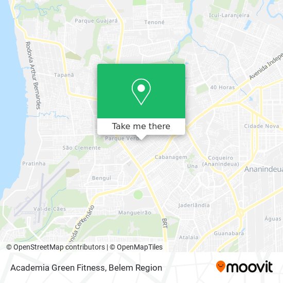 Academia Green Fitness map