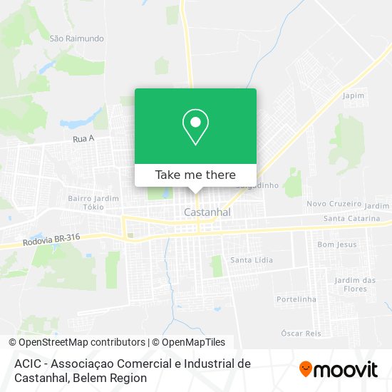 Mapa ACIC - Associaçao Comercial e Industrial de Castanhal