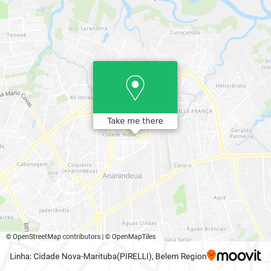 Linha: Cidade Nova-Marituba(PIRELLI) map