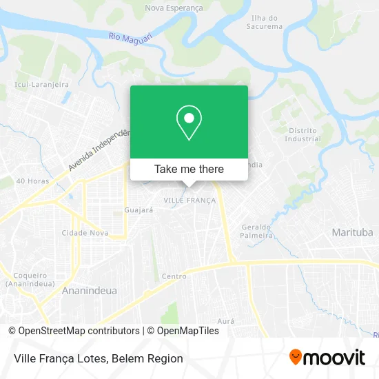 Ville França Lotes map