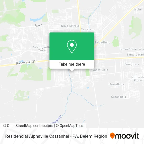 Residencial  Alphaville Castanhal - PA map