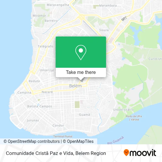 Comunidade Cristã Paz e Vida map