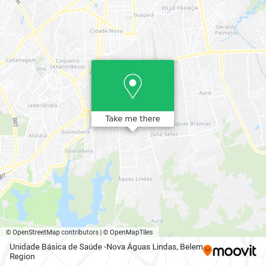 Unidade Básica de Saúde -Nova Águas  Lindas map