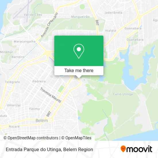Entrada Parque do Utinga map