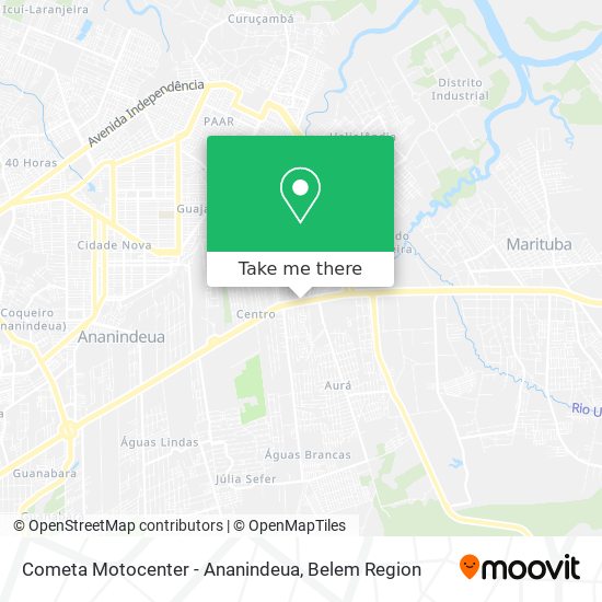 Cometa Motocenter - Ananindeua map