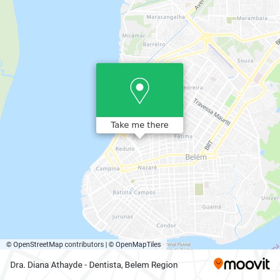 Dra. Diana Athayde - Dentista map