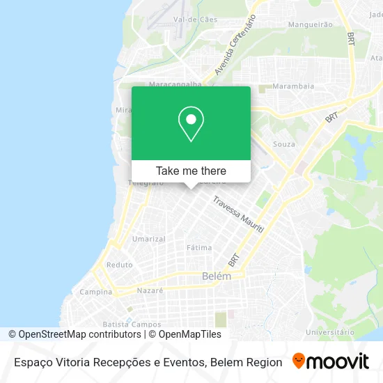 Espaço Vitoria Recepções e Eventos map
