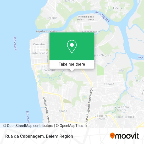 Rua da Cabanagem map