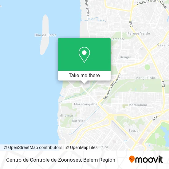 Centro de Controle de Zoonoses map