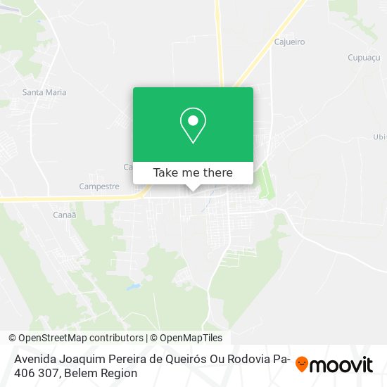 Mapa Avenida Joaquim Pereira de Queirós Ou Rodovia Pa-406 307