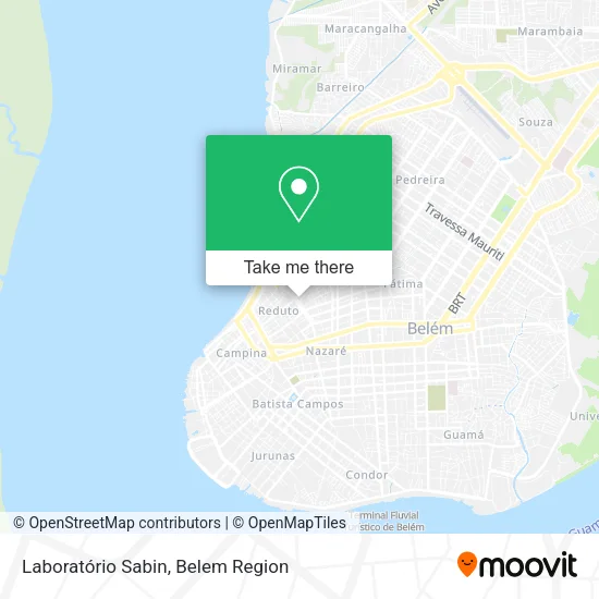 Laboratório Sabin map