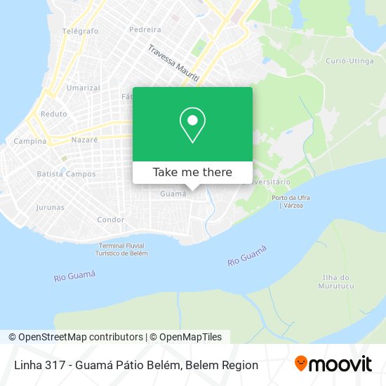Linha 317 - Guamá Pátio Belém map