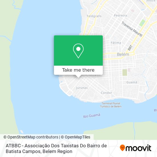 ATBBC - Associação Dos Taxistas Do Bairro de Batista Campos map
