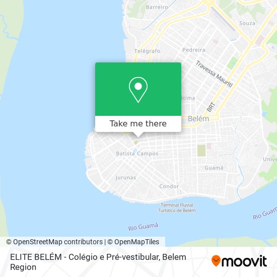 ELITE BELÉM - Colégio e Pré-vestibular map