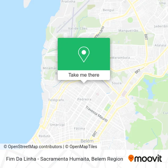 Fim Da Linha - Sacramenta Humaita map