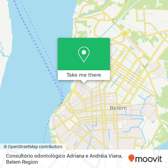 Mapa Consultório odontológico Adriana e Andréia Viana