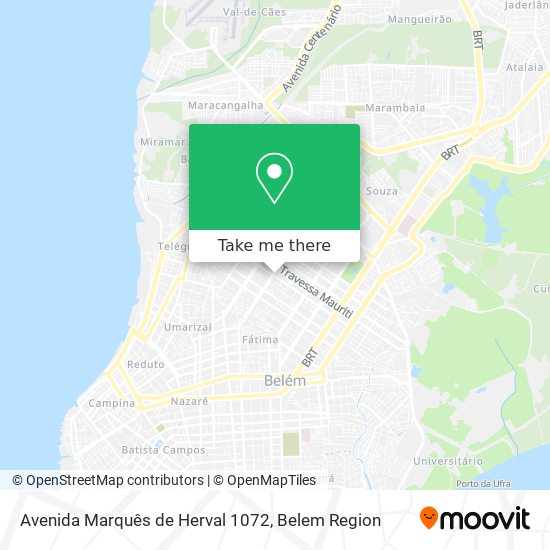 Mapa Avenida Marquês de Herval 1072