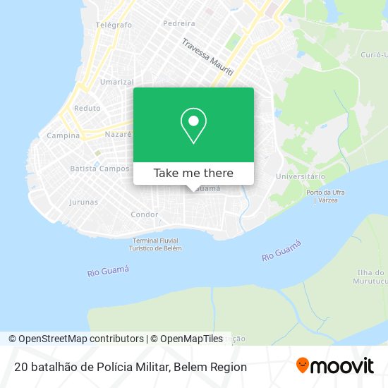 20 batalhão de Polícia Militar map